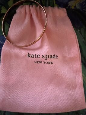 kate spade Gold Slim Bangle Bracelet, Stop and Smell the Roses 🌹